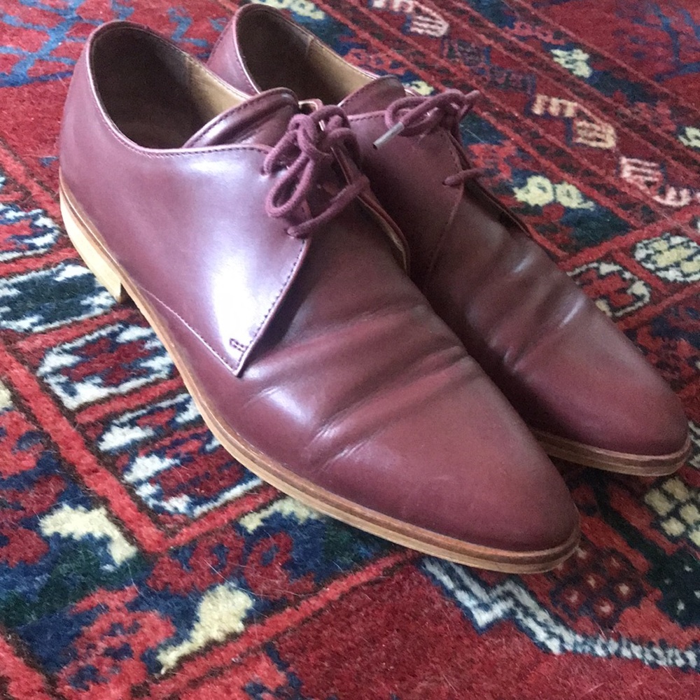EVERLANE The Modern Oxford in Oxblood - women’s 10